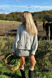 Gilet tricoté - Gris clair | 30 % de réduction |